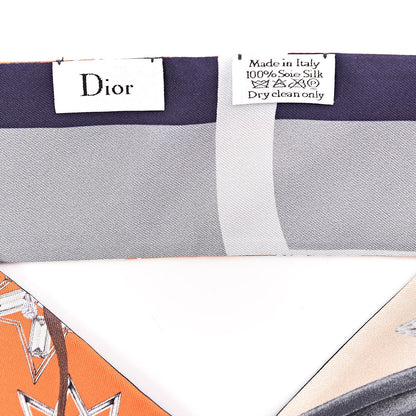 Christian Dior Silk ABCDior S Mitzah Scarf 4 of 4