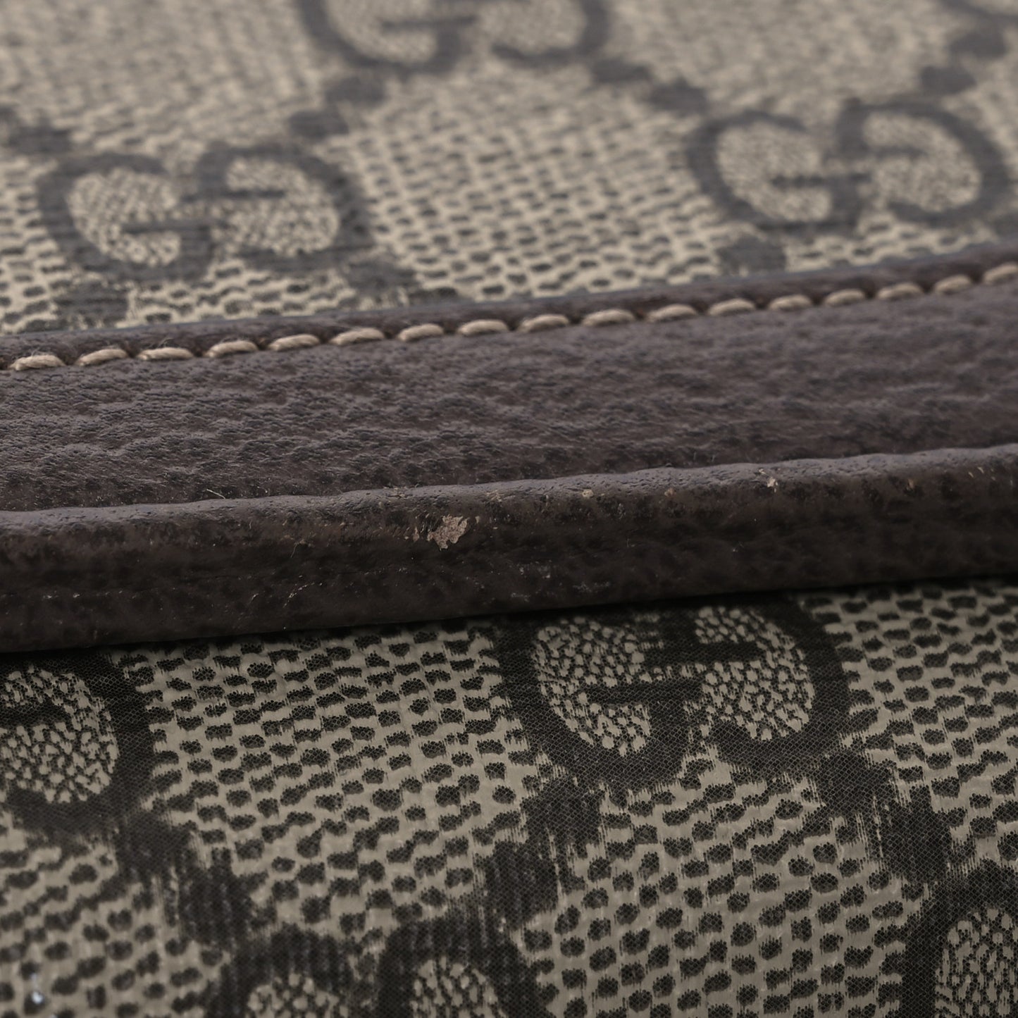 GG Supreme Monogram Web Ophidia Wallet On Chain Brown