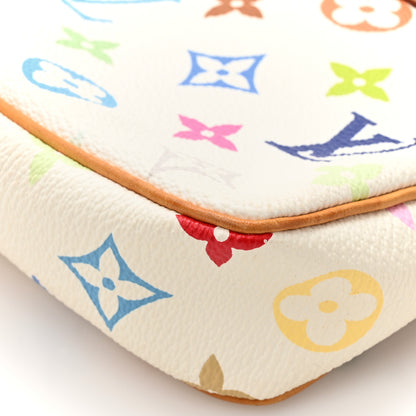 Louis Vuitton Monogram Multicolor Pochette Accessories White 15 of 15
