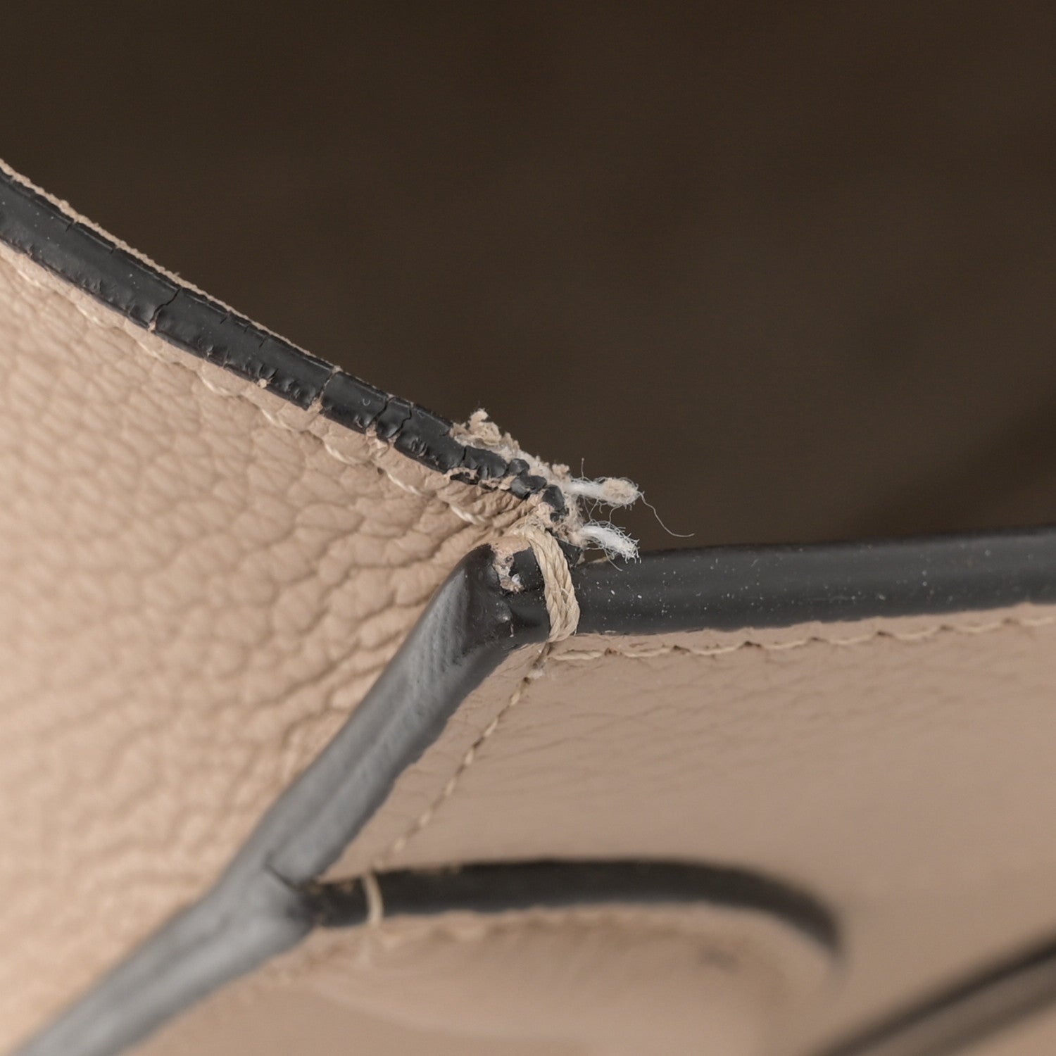 Celine Drummed Calfskin Mini Luggage Dune 13 of 17