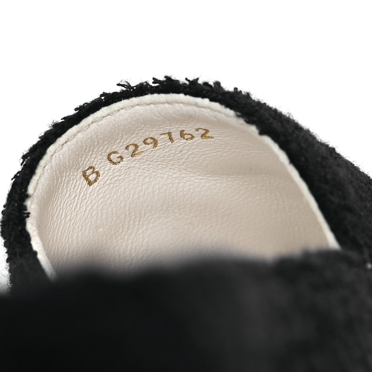 Cotton Lambskin CC Espadrilles 41 Black White