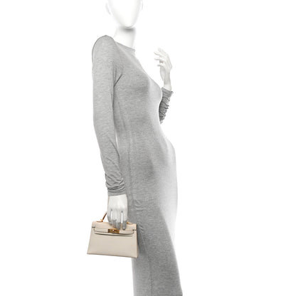 Hermes Chevre Mysore Mini Kelly Sellier 20 Mushroom 2 of 11