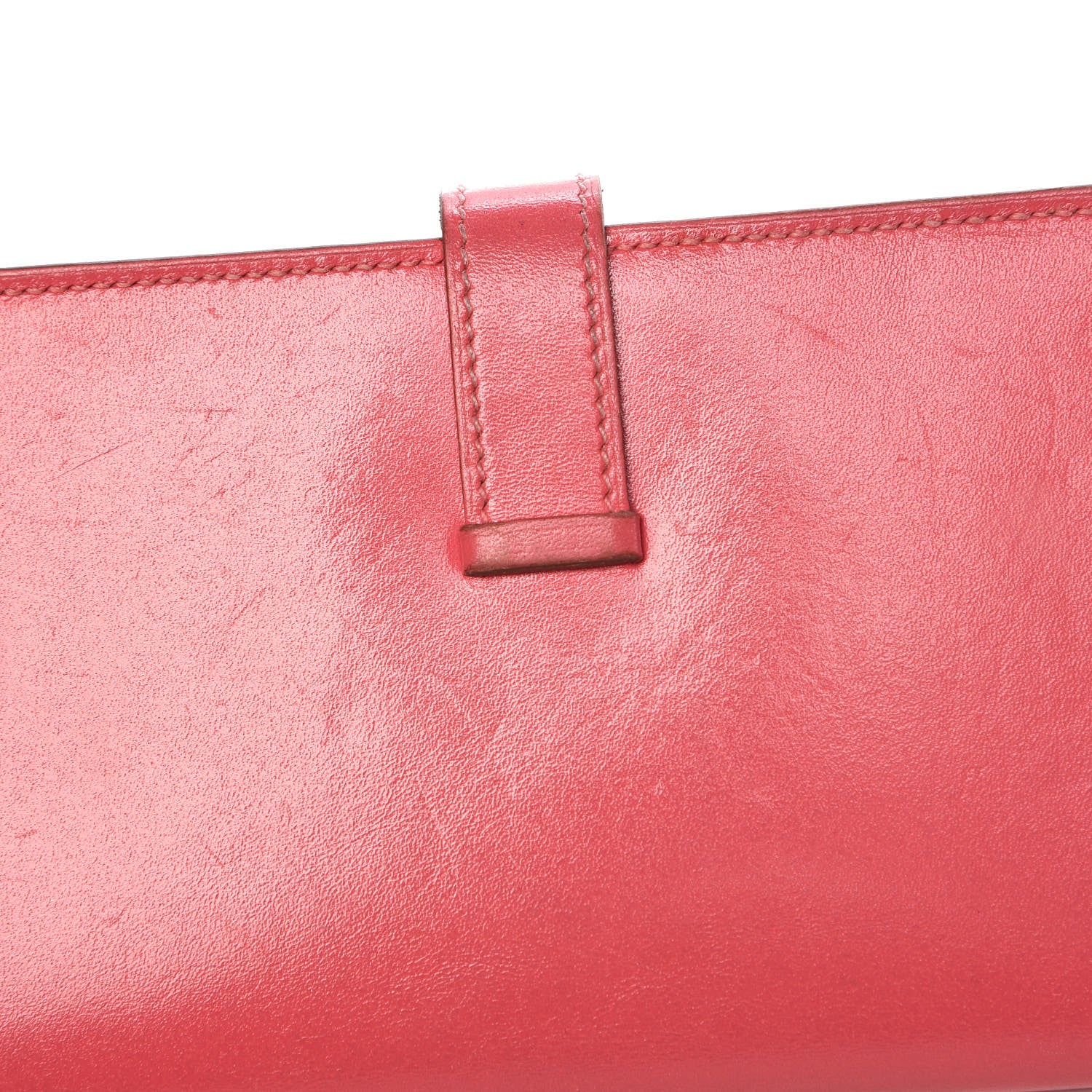 Hermes Tadelakt Bearn Gusset Wallet Rose Lipstick 8 of 16