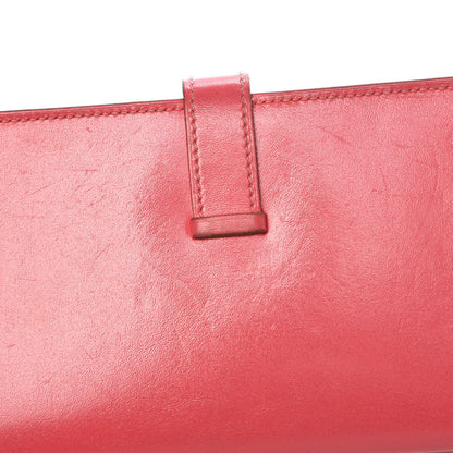 Hermes Tadelakt Bearn Gusset Wallet Rose Lipstick 8 of 16