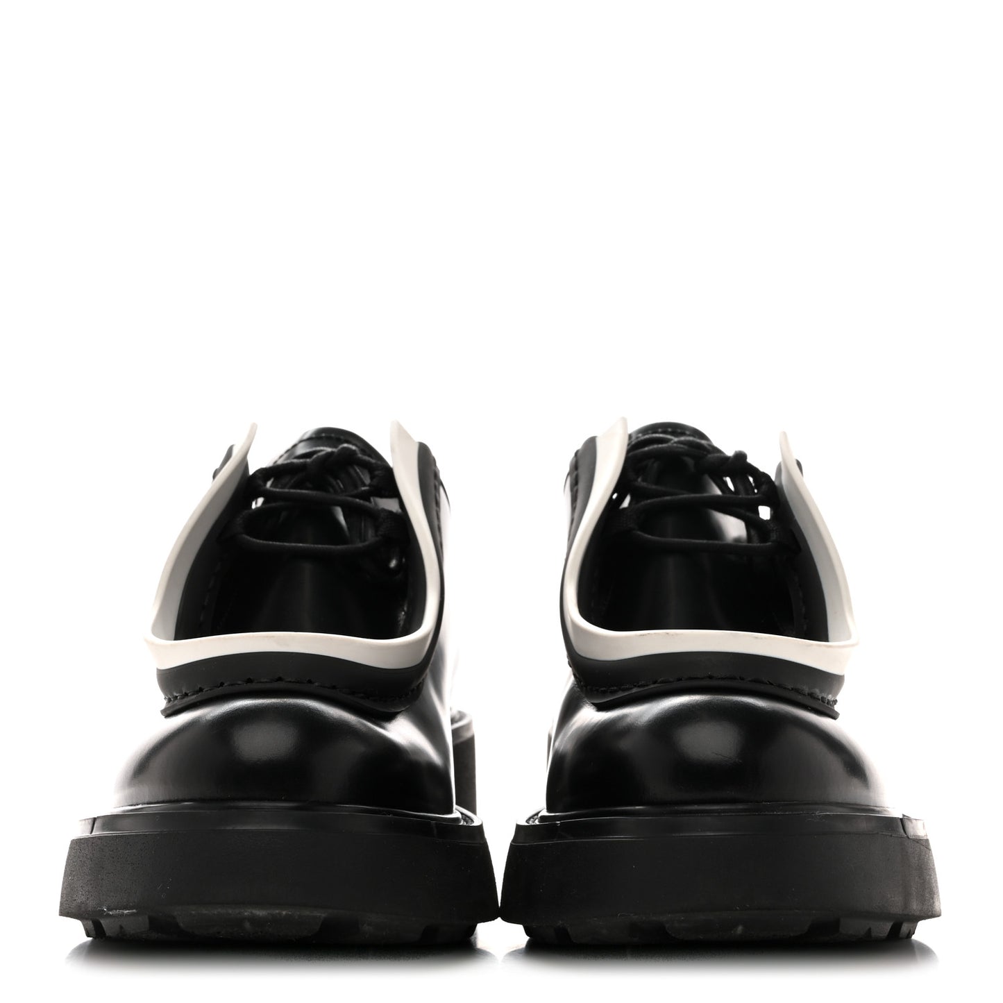 Spazzolato Rois Monolith 55mm Derby Loafers 36.5 Black White