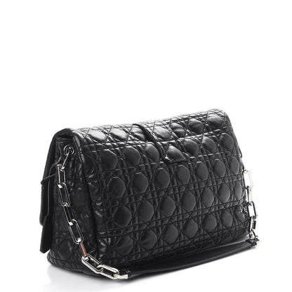 Christian Dior Lambskin Cannage Large New Lock Flap Black 3 of 7