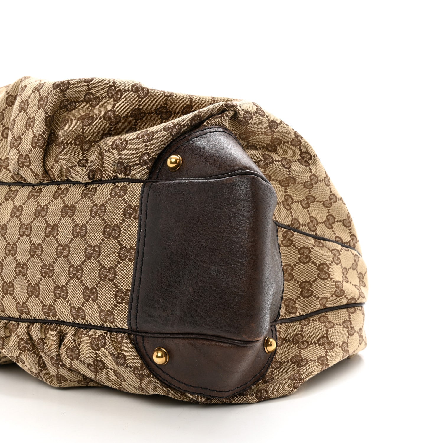 Gucci Monogram Large Jockey Hobo Dark Brown 10 of 12