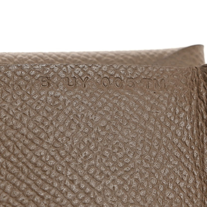 Hermes Epsom Calvi Duo Card Case Etoupe 7 of 7