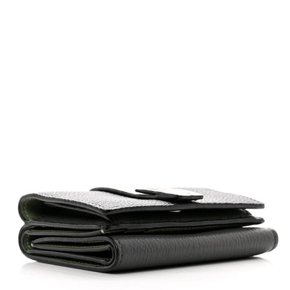 Loewe Grained Calfskin Anagram Trifold Wallet Anthracite Ghost 4 of 10