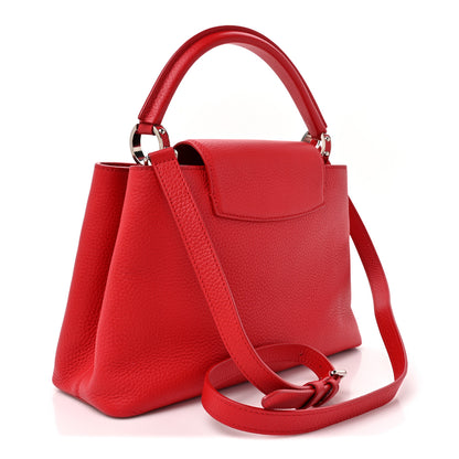Louis Vuitton Taurillon Capucines PM Rubis 2 of 11