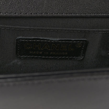Chanel Calfskin Pearl Smal Chanel Pearls Boy Flap Black 6 of 10