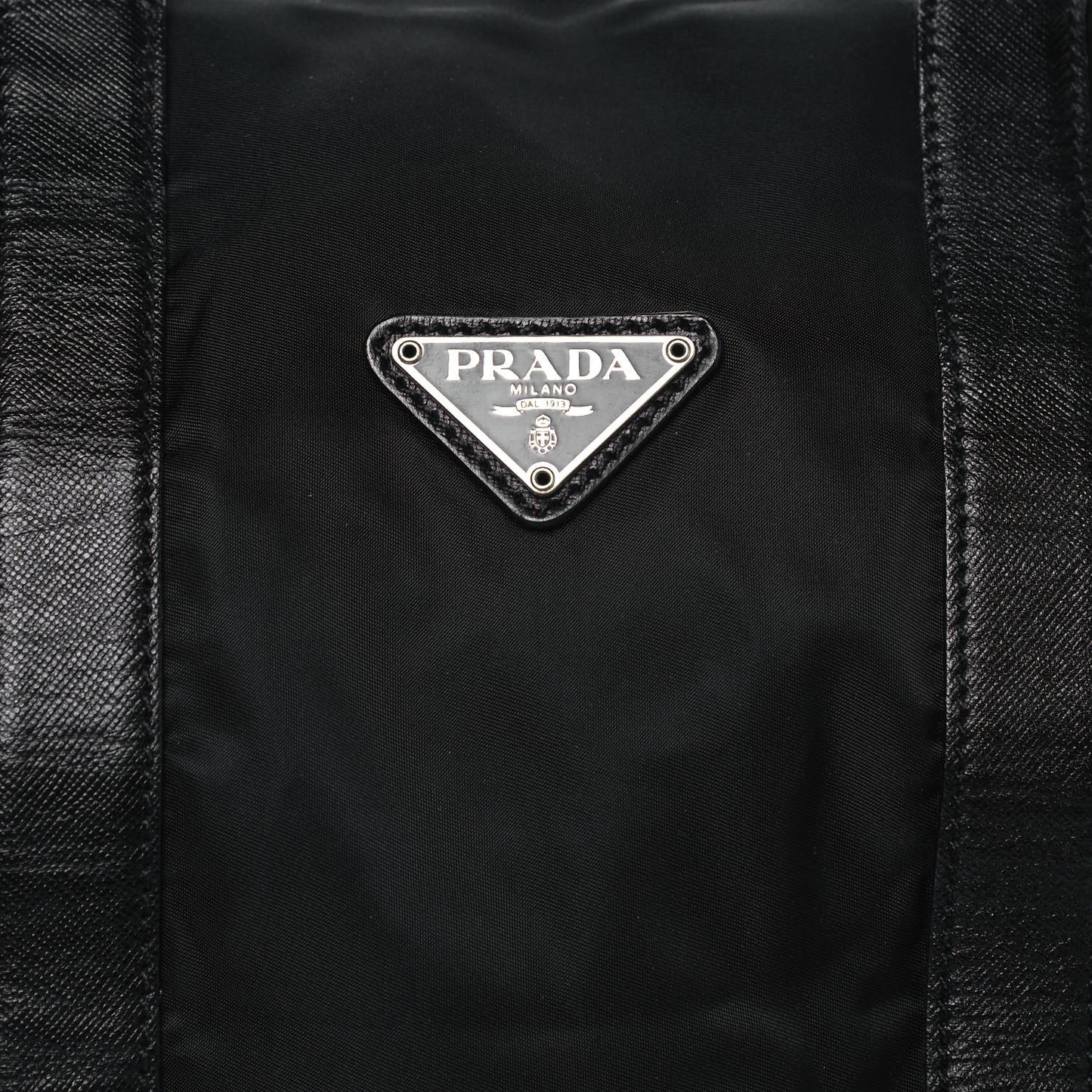 Tessuto Nylon Saffiano Duffle Black