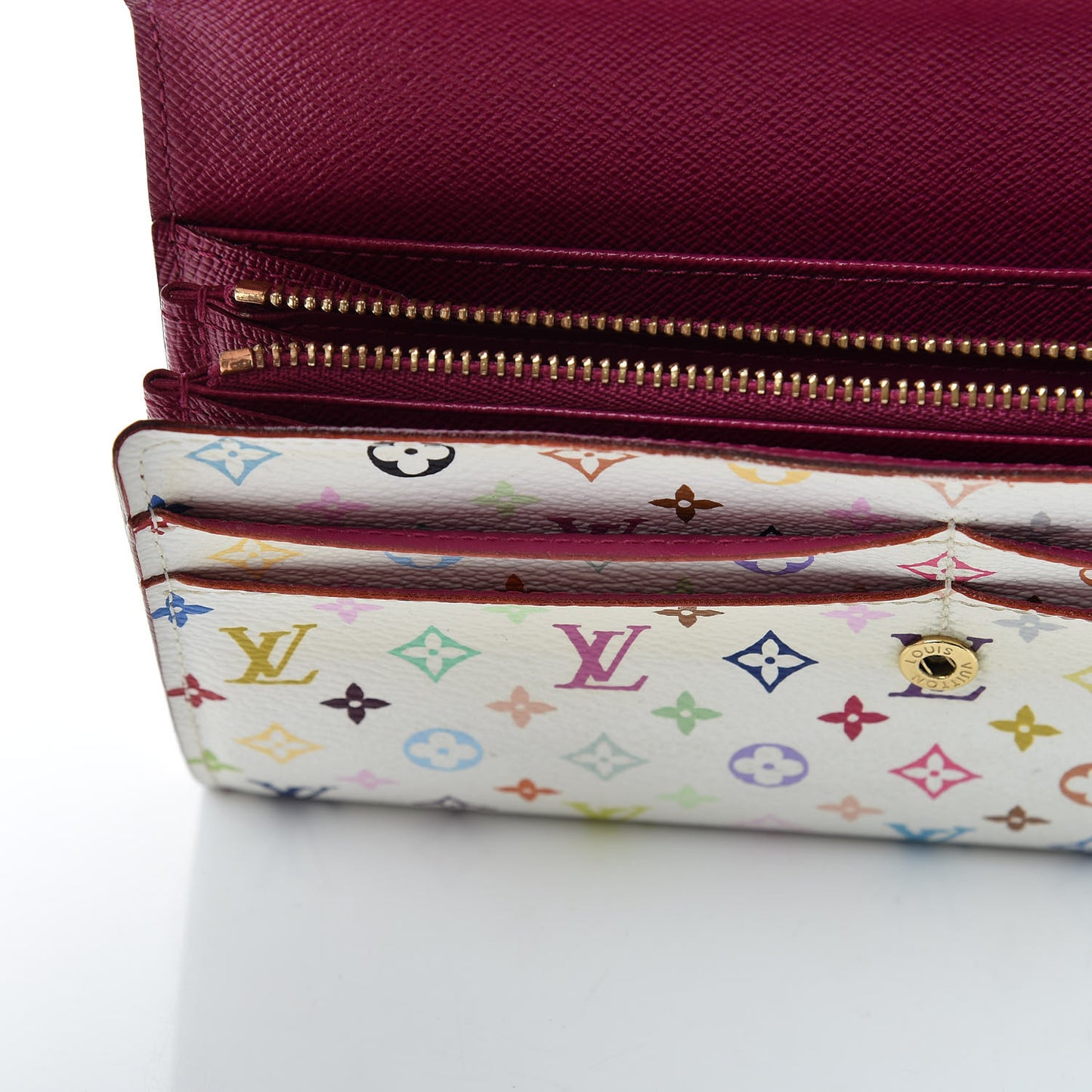 Monogram Multicolor Sarah Wallet White Eglantine