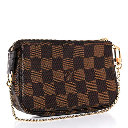 Louis Vuitton Damier Ebene Mini Pochette Accessories 4 of 10
