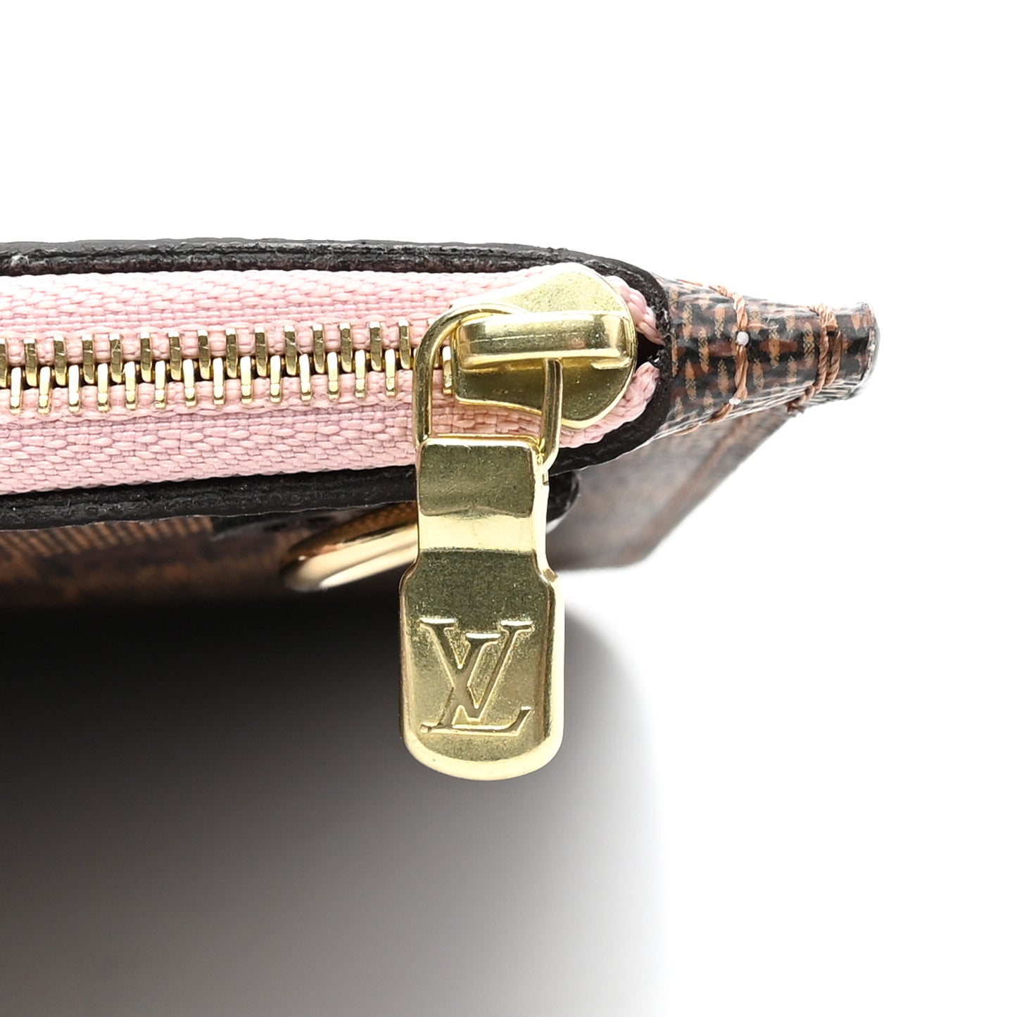 Damier Ebene Neverfull MM GM Pochette Rose Ballerine