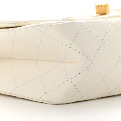 Chanel Aged Calfskin Quilted 2.55 Reissue Mini Flap White 9 of 14