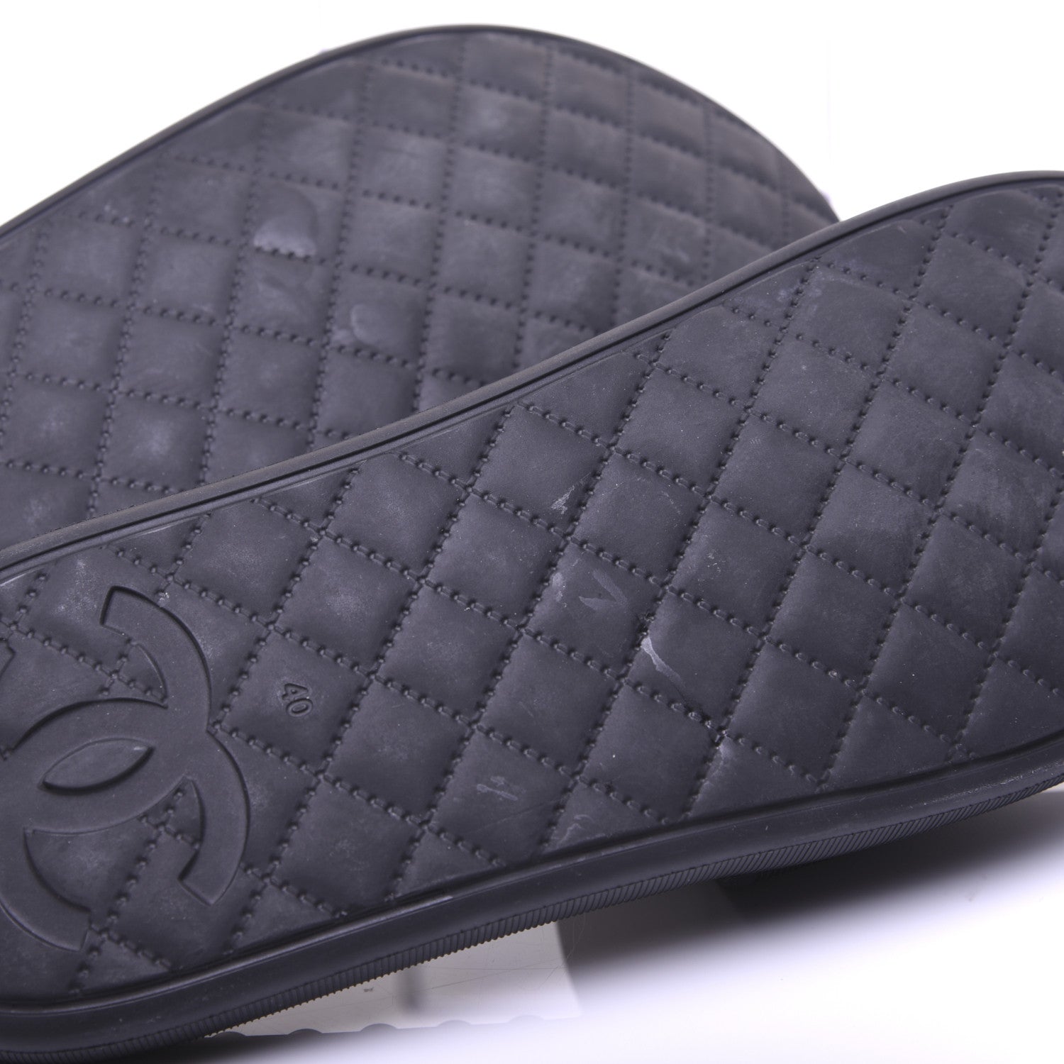 Chanel Thermoplastic PVC Camellia Mule Sandals 40 Black 23 of 24