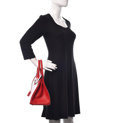 Hermes Epsom Birkin 30 Rouge De Coeur 2 of 38