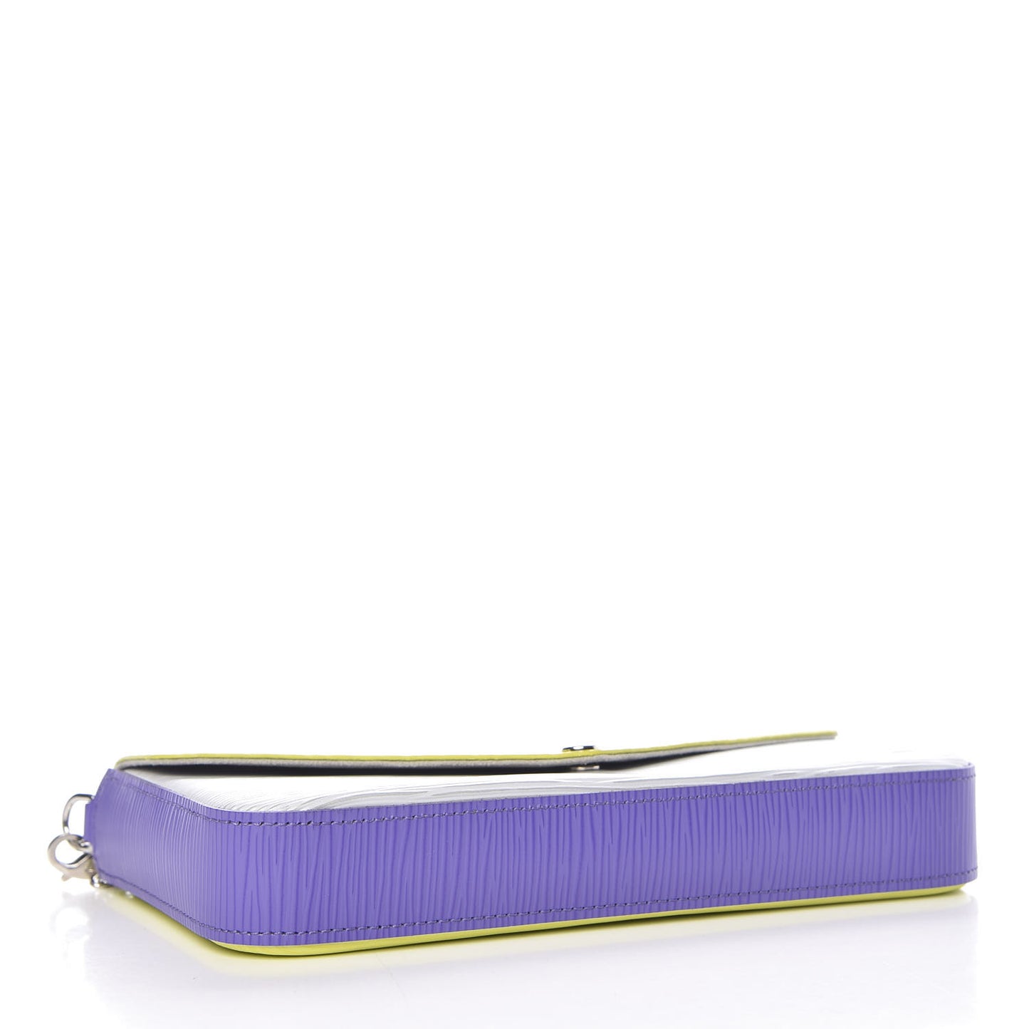 Epi Tri-Color Felicie Pochette Acid Yellow Sky
