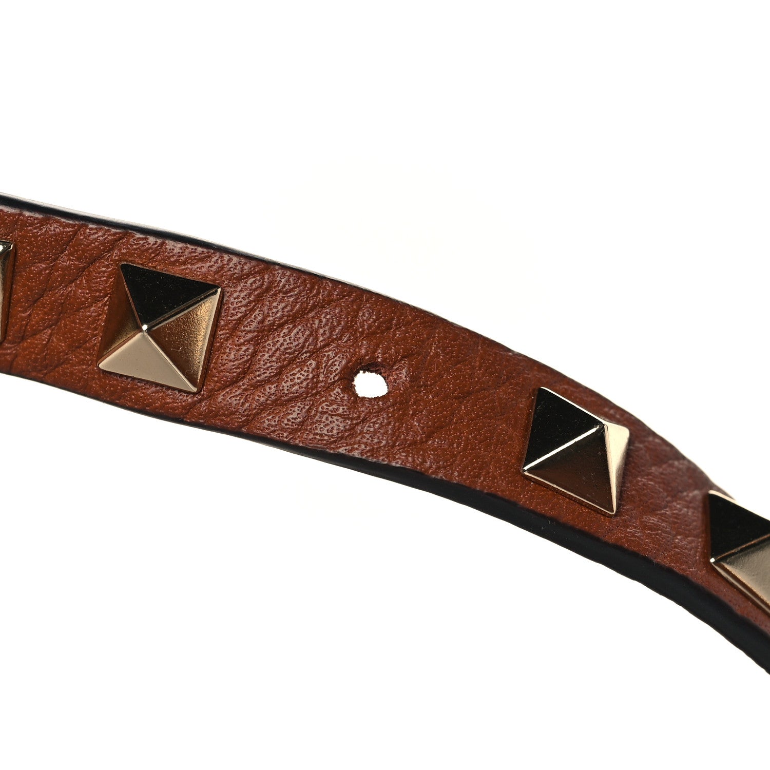 Valentino Garavani Pebbled Calfskin Medium Rockstud Flip Lock Crossbody Bag Saddle Brown 10 of 10