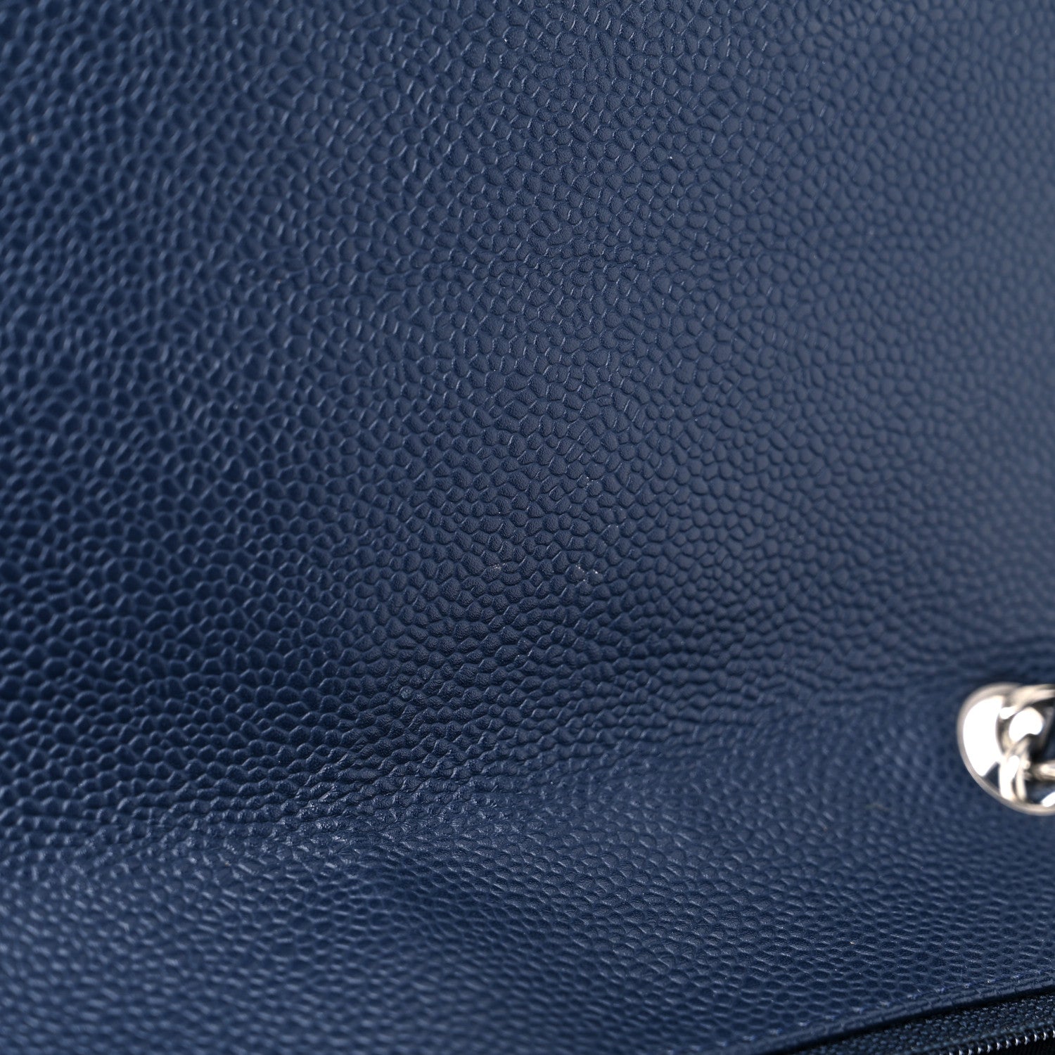 Chanel Caviar Quilted Jumbo Double Flap Navy Blue 19 of 25