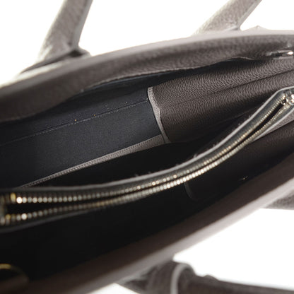 Saint Laurent Grained Calfskin Small Sac De Jour Fog 5 of 9