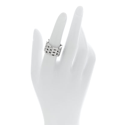 Chopard 18K White Gold Diamond Les Chaines Ring 50 5.5 2 of 5