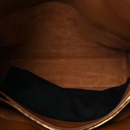 Saint Laurent Grained Calfskin Large Souple Sac De Jour Cinnamon 6 of 11