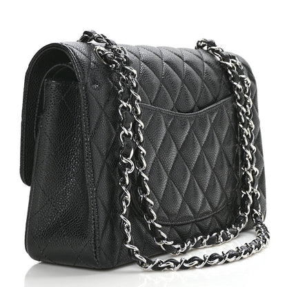 Chanel Caviar Quilted Medium Double Flap Black 3 of 13