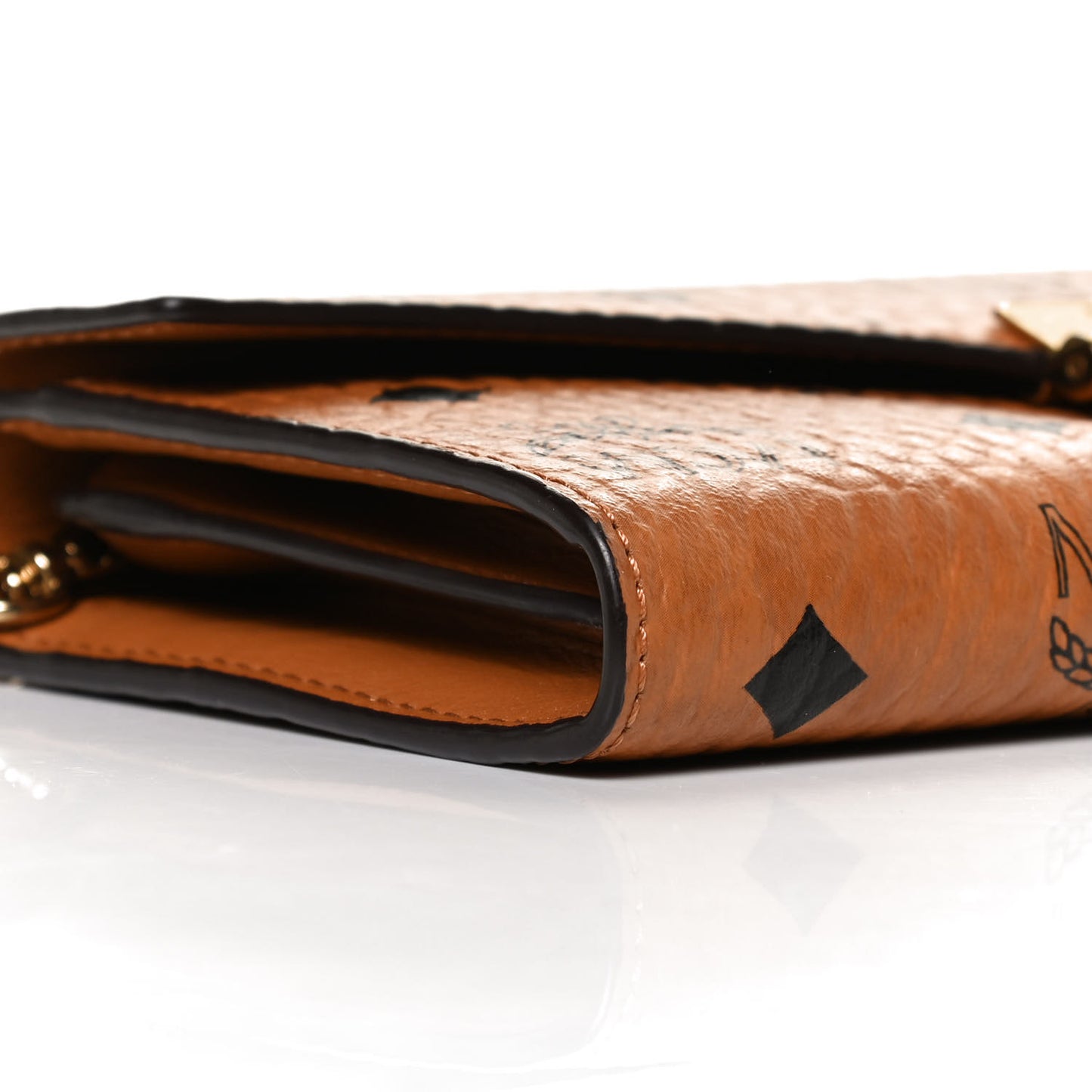 Visetos Large Patricia Wallet On Chain Cognac