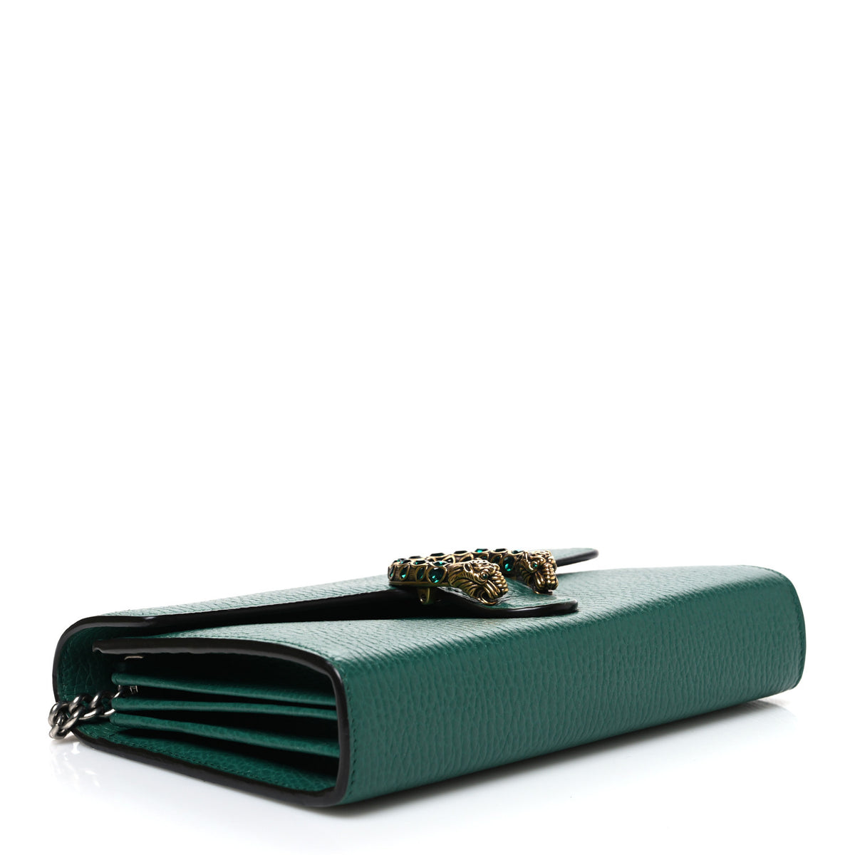 Calfskin Mini Dionysus Chain Wallet Emerald