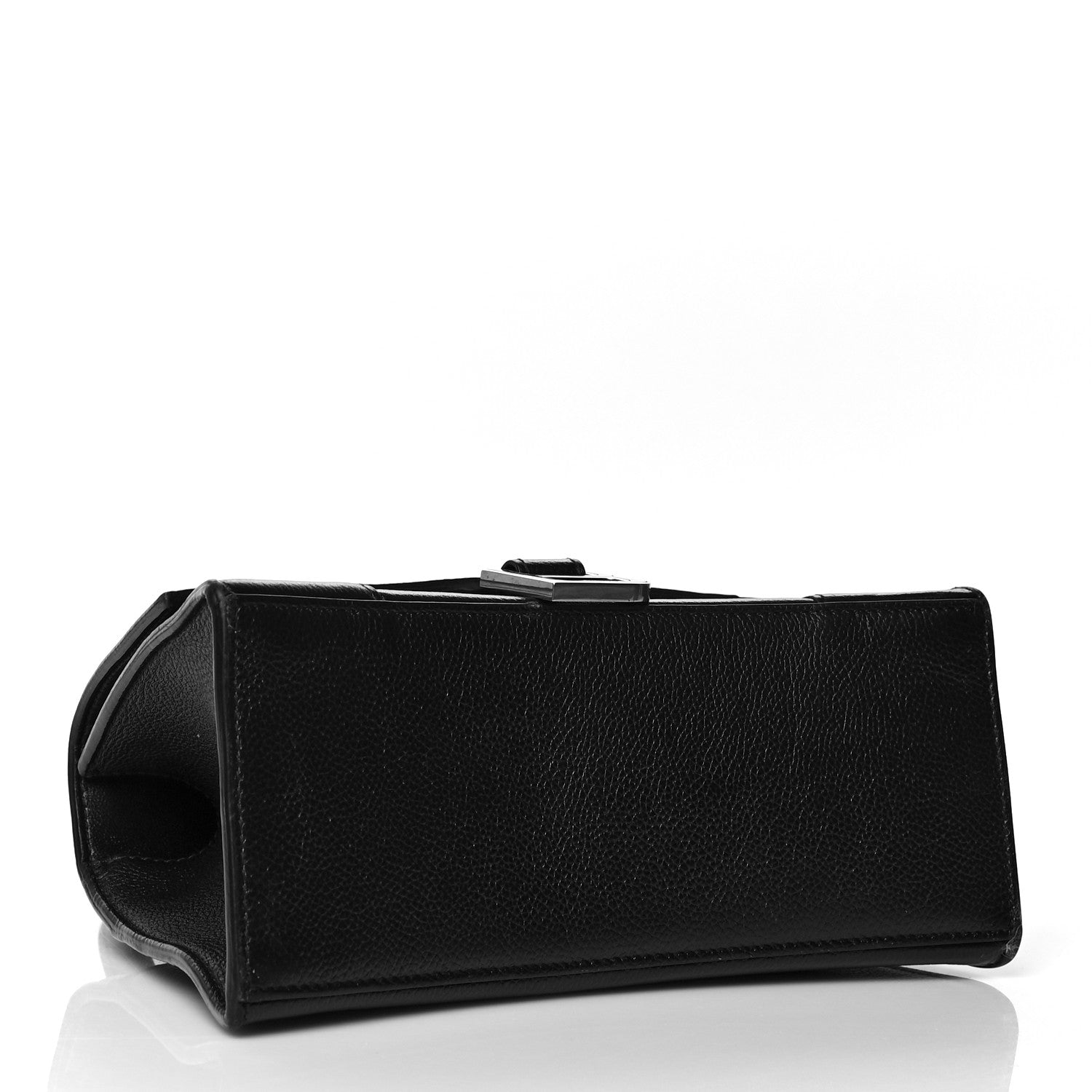Balenciaga Grained Calfskin Small Hourglass Top Handle Bag Black 4 of 10