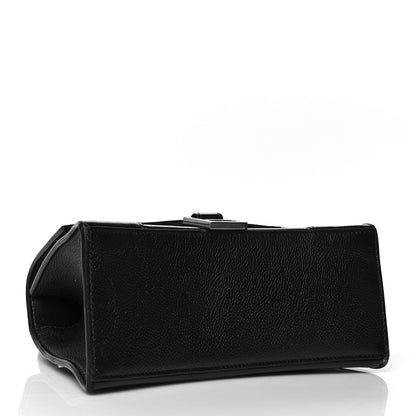 Balenciaga Grained Calfskin Small Hourglass Top Handle Bag Black 4 of 10