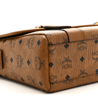 MCM Visetos Medium Aren Messenger Bag Cognac 9 of 10