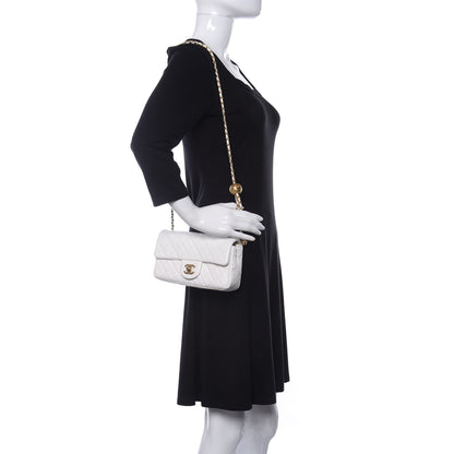 Chanel Lambskin Quilted Mini Rectangular Pearl Crush Flap White 2 of 10