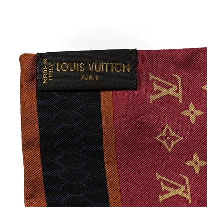 Louis Vuitton Silk Monogram Mirage Bandeau Bordeaux 2 of 3