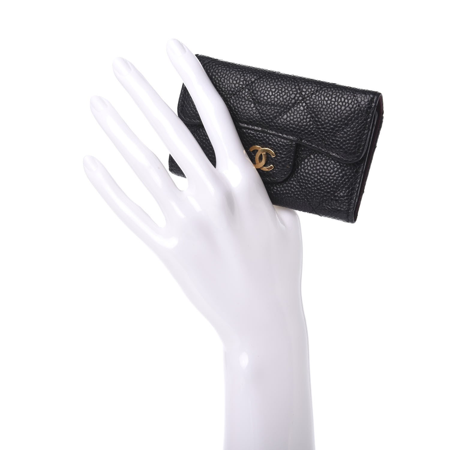 Chanel Caviar Quilted 6 Key Holder Black 4 of 16