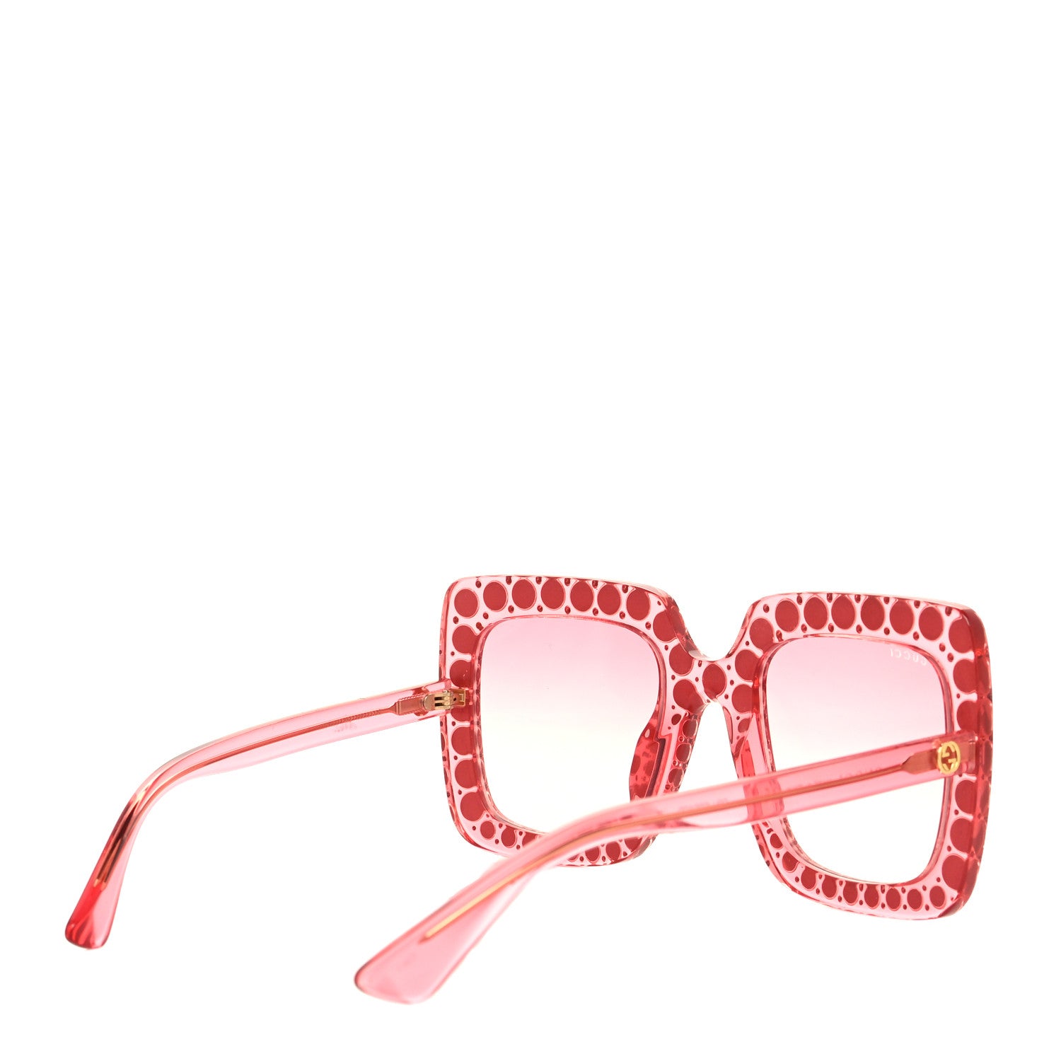 Gucci Acetate Crystal Oversize Sunglasses GG0148S Pink 4 of 8