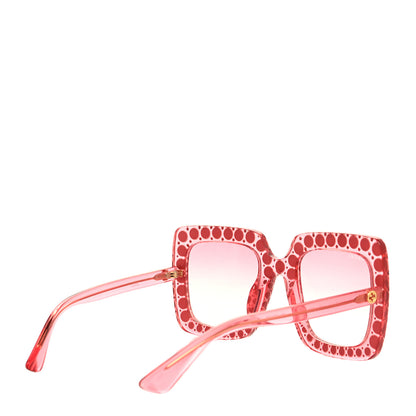 Gucci Acetate Crystal Oversize Sunglasses GG0148S Pink 4 of 8