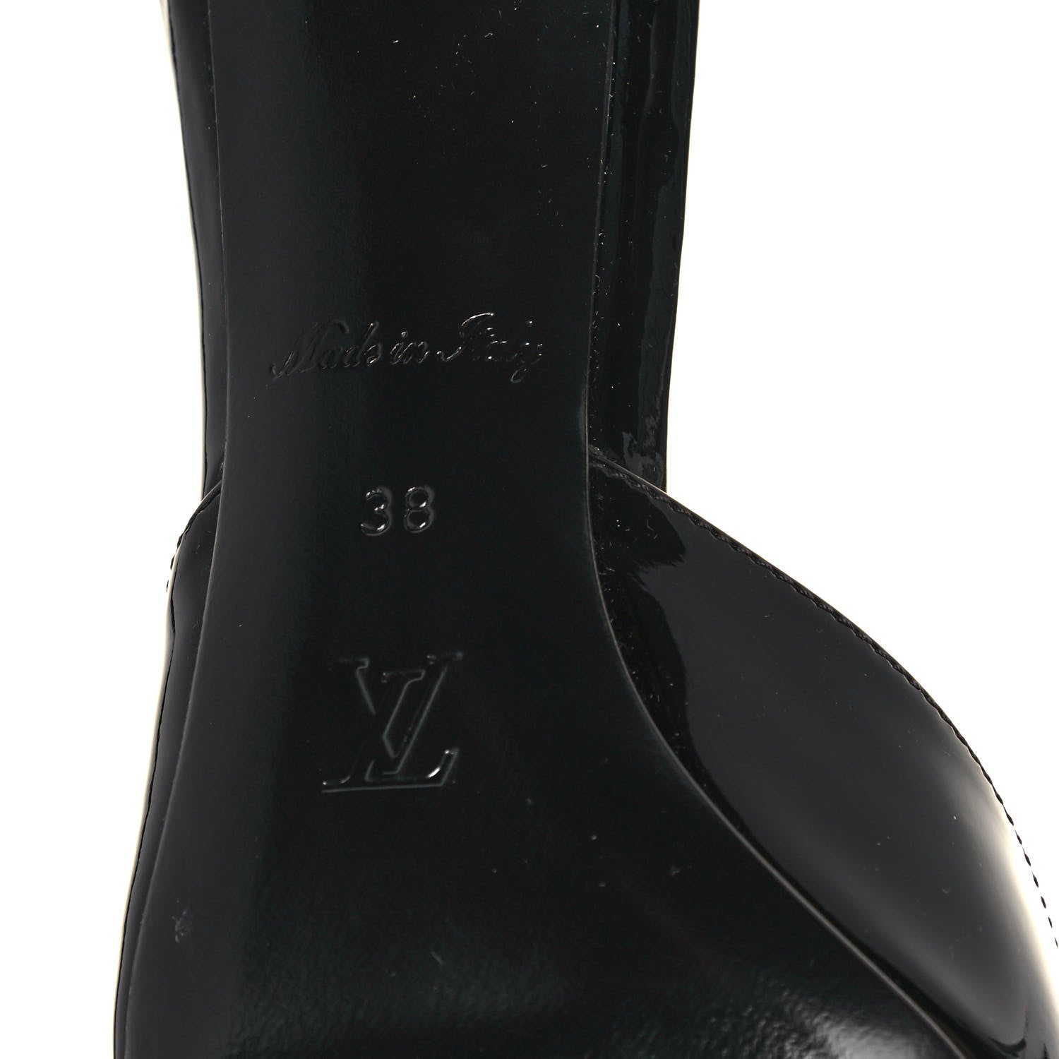 Louis Vuitton Patent Insider Mules 38 Black 4 of 10
