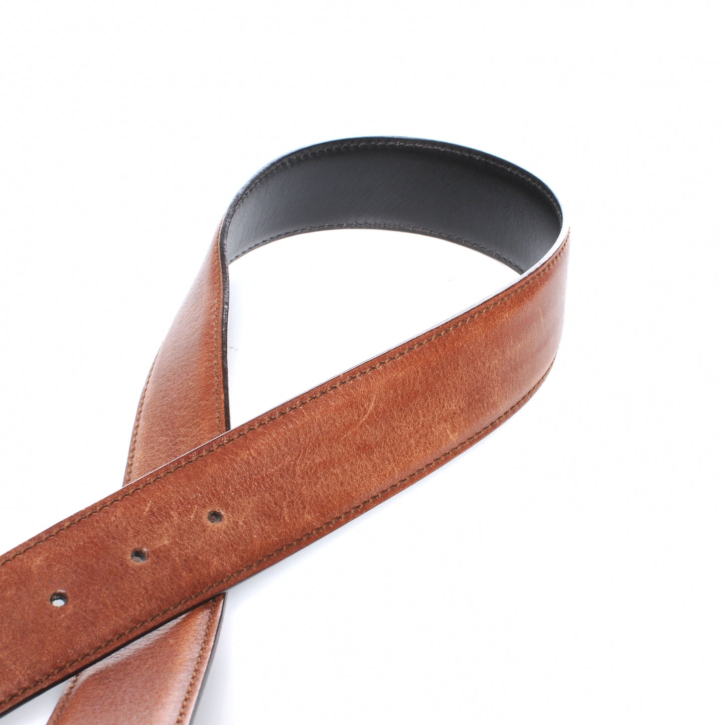 Leather Bamboo G Buckle Belt 85 34