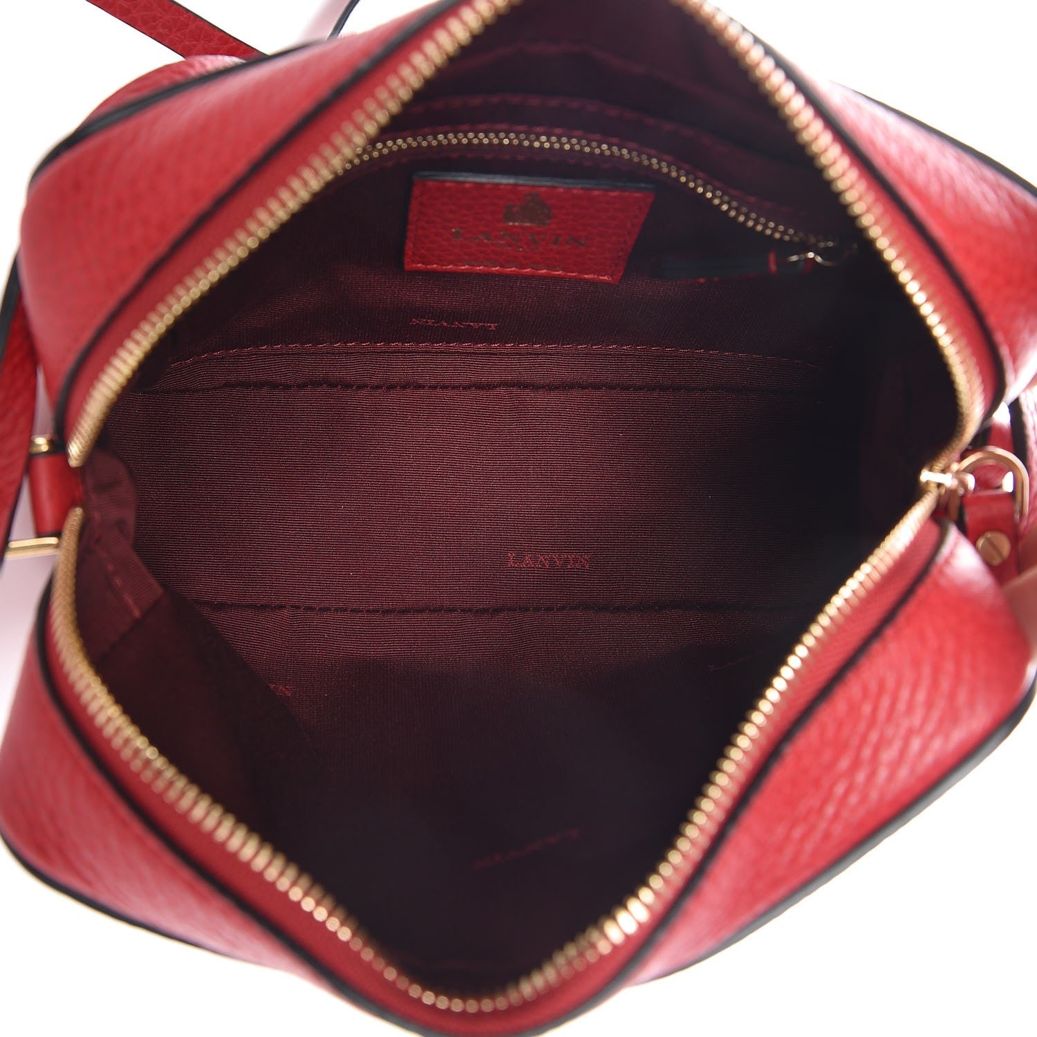 Lanvin Calfskin Nomad Crossbody Rouge 6 of 9