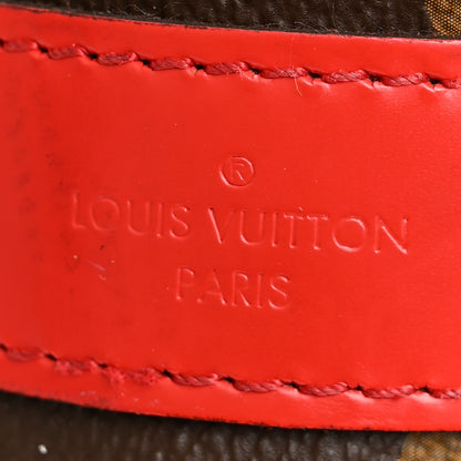Louis Vuitton Calfskin Monogram Keepall Bandouliere 50 Coquelicot 5 of 10