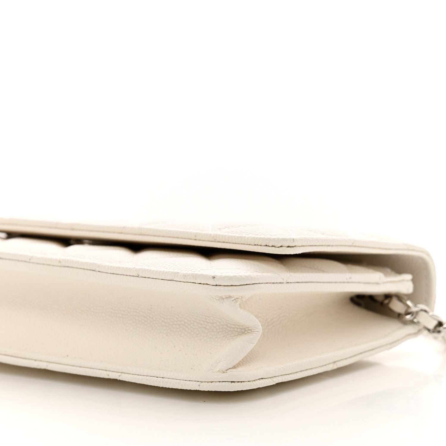 Chanel Caviar Quilted Wallet On Chain WOC White 11 of 12