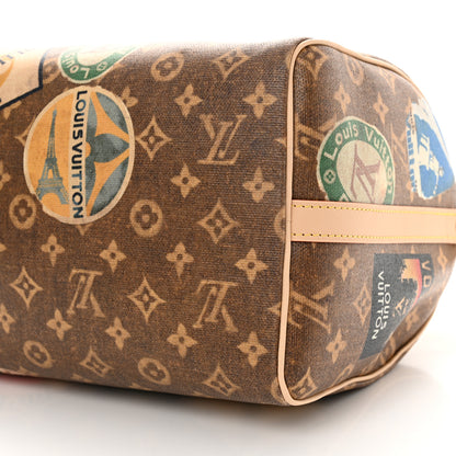 Louis Vuitton Monogram Hotel Labels Speedy Bandouliere 30 9 of 12