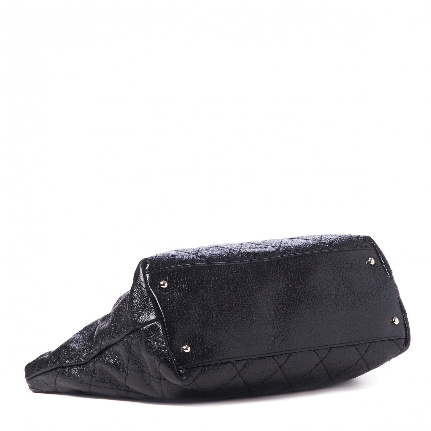 Chanel Glazed Calfskin Large On The Road Tote Black 4 of 10