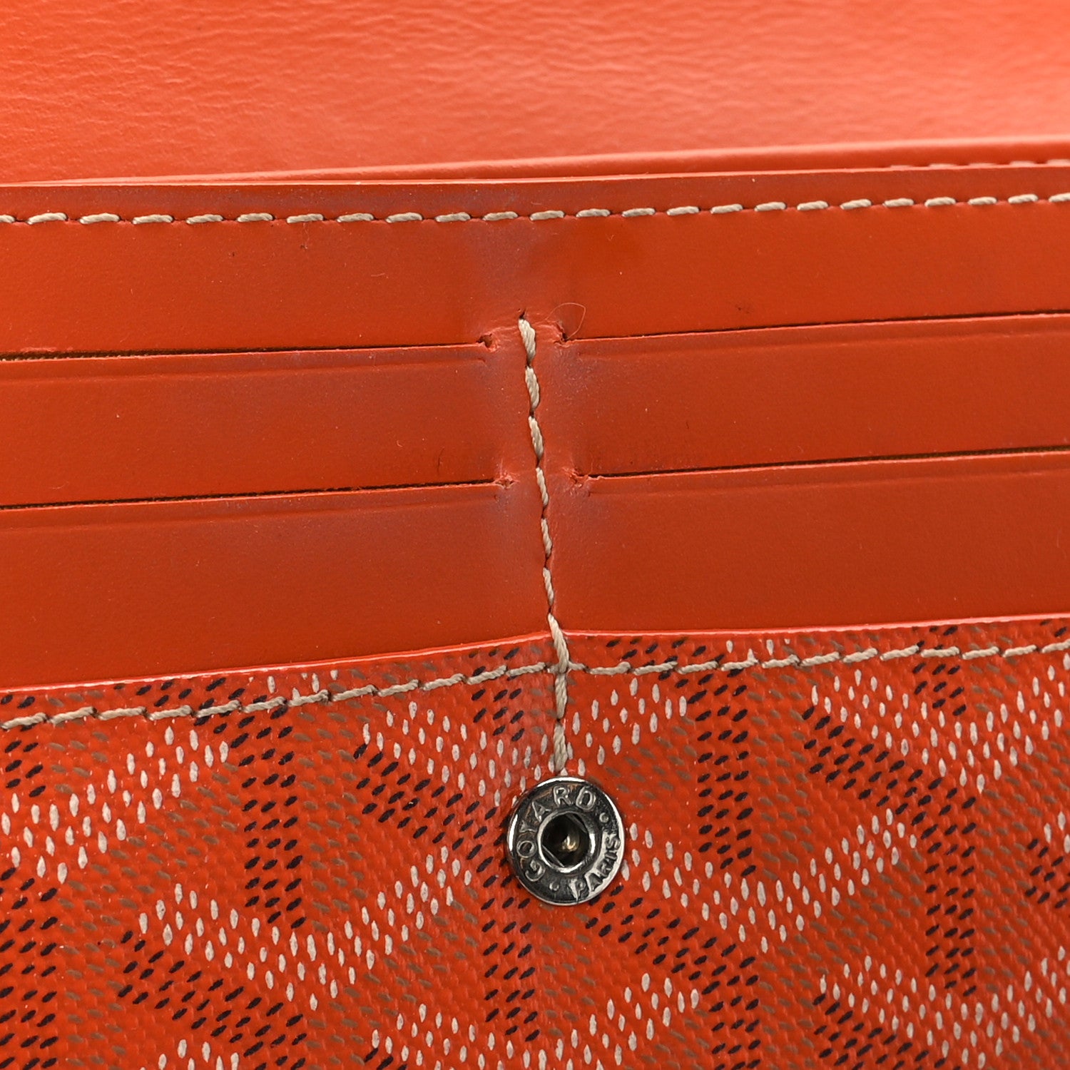 Goyard Goyardine Varenne Long Wallet Orange 9 of 9