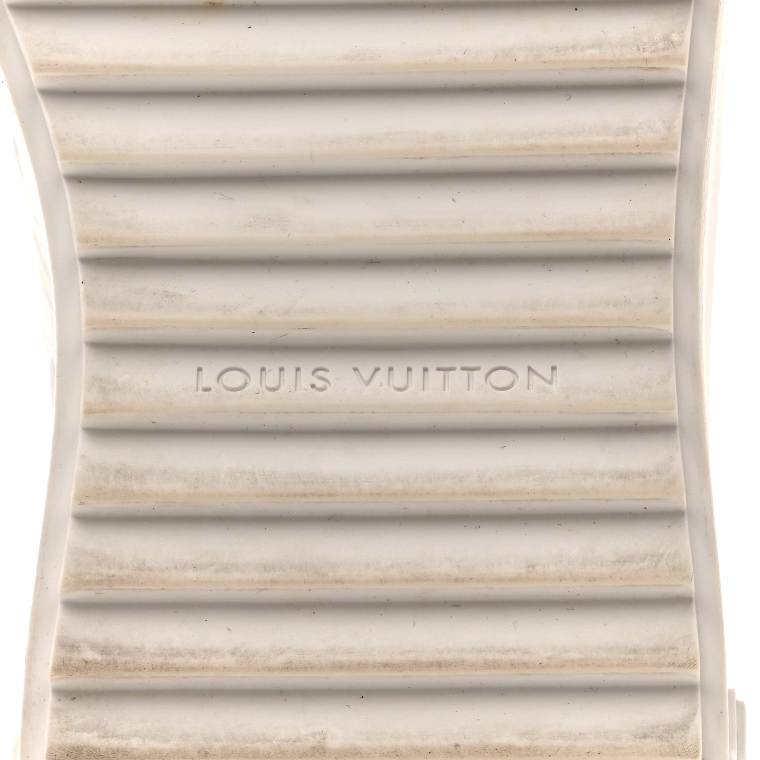 Louis Vuitton Lambskin Embossed Monogram Time Out Sneakers 35  White 8 of 13