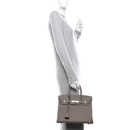 Hermes Togo BIRKIN 30 Gris Asphalte 2 of 11