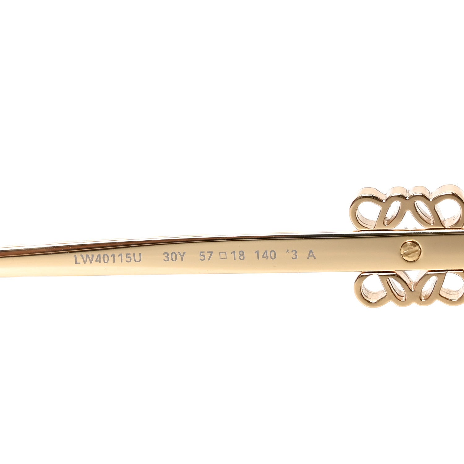 Loewe Metal Anagram Hexagonal Sunglasses LW40115U Smoke Moka Gold 6 of 7
